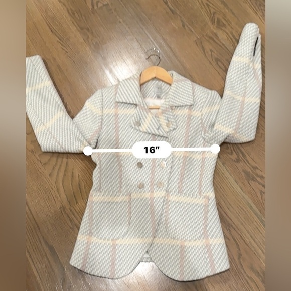 TRISTAN FITTED BLAZER WITH FLAP POCKETS SIZE P/S tweed academia preppy C2 - Picture 12 of 12